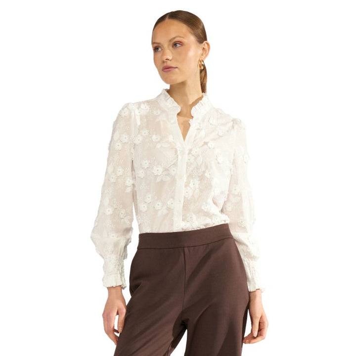 NUMPH - SKJORTE -  LENEA - 707312 - BRIGHT WHITE