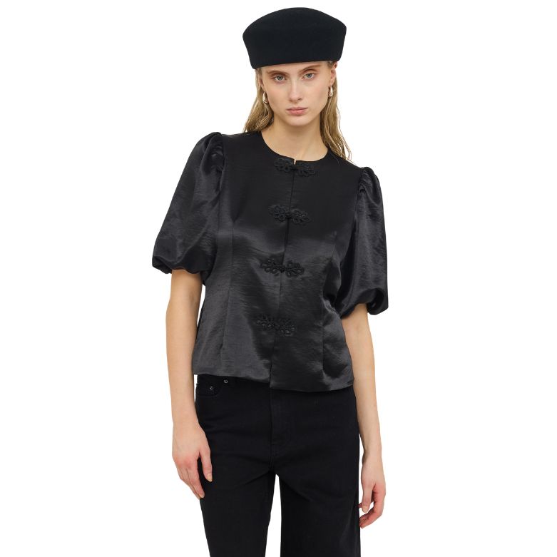 SOFT REBELS - BLUSE - SALMA - SR626-703 - 001 BLACK