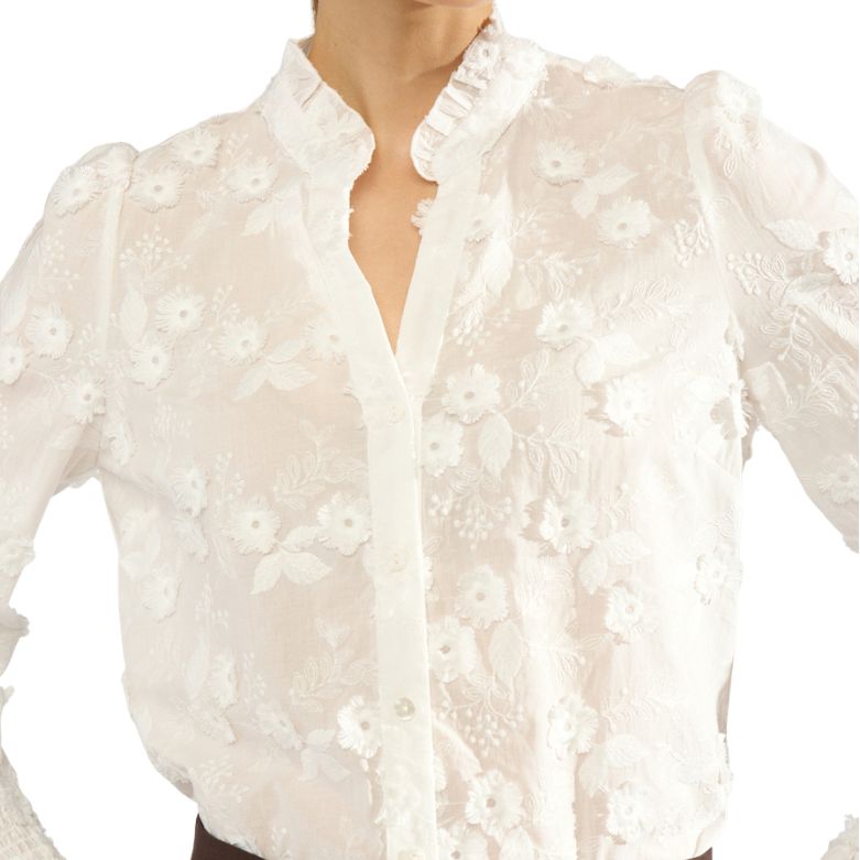 NUMPH - SKJORTE -  LENEA - 707312 - BRIGHT WHITE