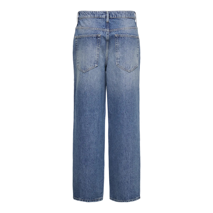 ONLY - JEANS - AMBER DESTROY BAGGY LOW 15374520 - MEDIUM BLUE DENIM