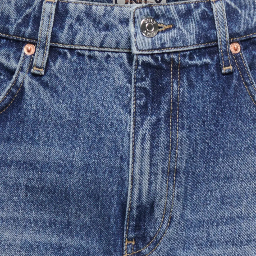 ONLY - JEANS - AMBER DESTROY BAGGY LOW 15374520 - MEDIUM BLUE DENIM