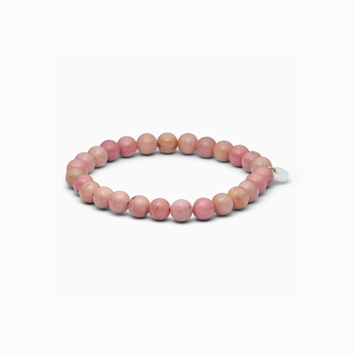 SOÏ -  KRYSTAL ARMBÅND - RHODONIT 6 MM.