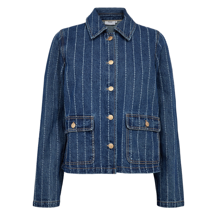 NÜMPH - DENIMJAKKE - ATLANTA 706547 - MEDIUM BLUE DENIM