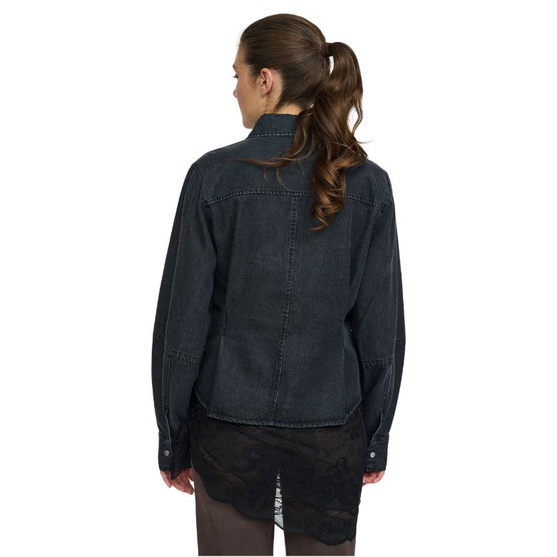 SOFT REBELS - SKJORTE - JANET KEIRA - 526-802 - 644 - WASHED PHANTOM