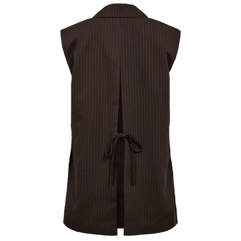 NÜMPH - VEST - SONYA - 707283 - BLACK COOFFE