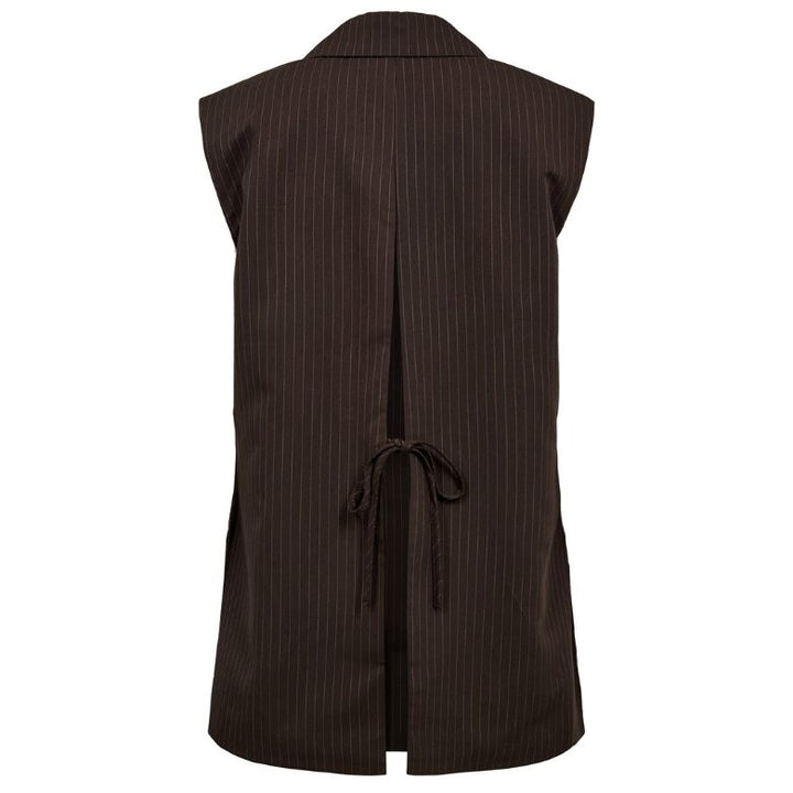 NÜMPH - VEST - SONYA - 707283 - BLACK COOFFE