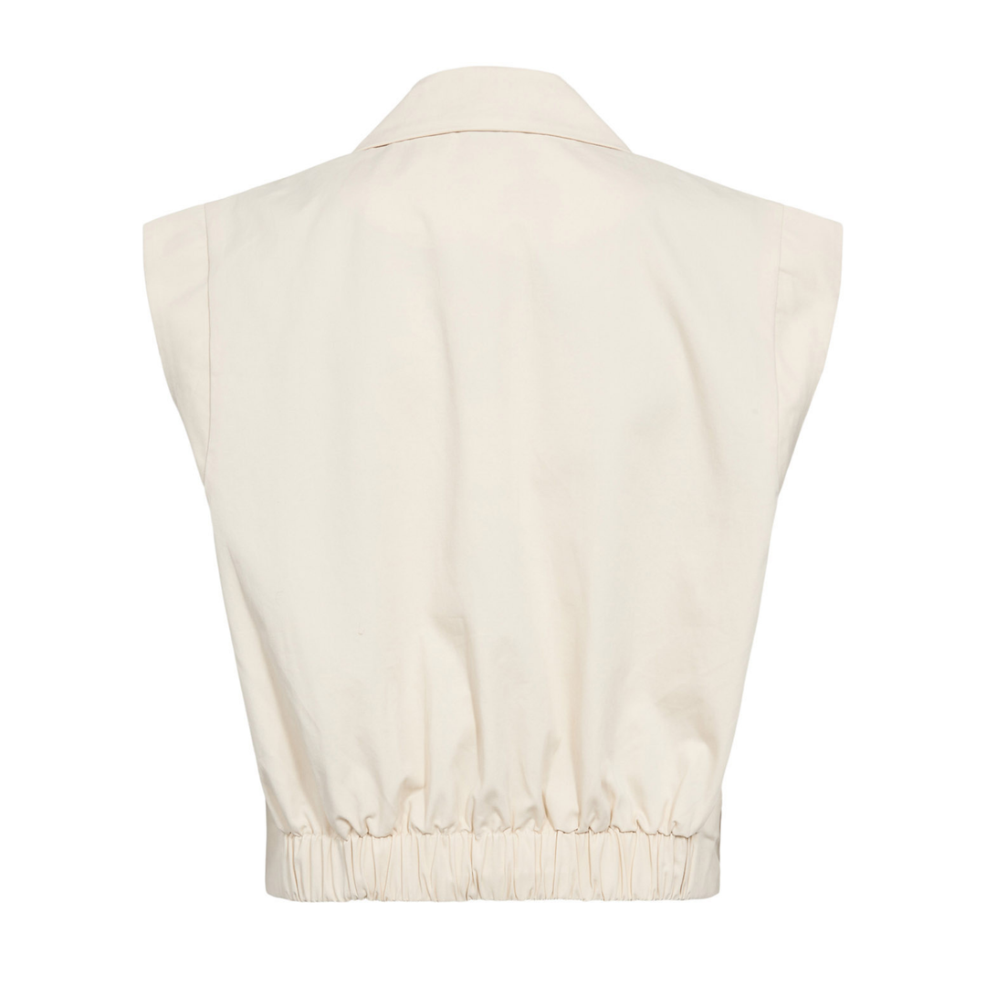 NÜMPH - VEST - SUNNA 706827 - WHITECAP GRAY