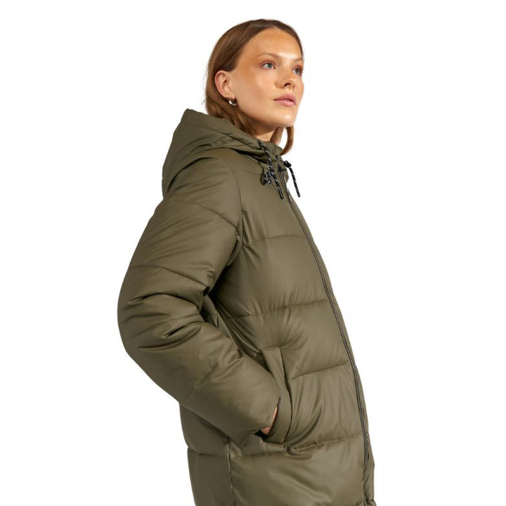 NÜMPH - JAKKE - ARVEN LONG PUFFER - 706885 - FOREST GREEN