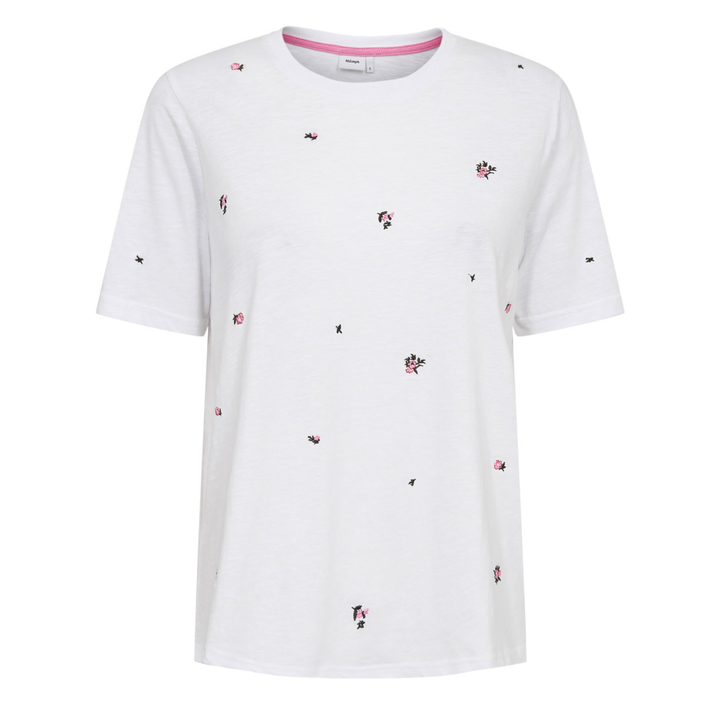 NÜMPH - T-SHIRT - KASANDRA 706394 - BRIGHT WHITE