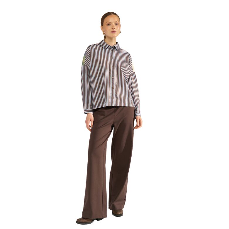 NUMPH - SKJORTE - HIGHLAND BOXY - 707293 - 4060 CALLA GREEN