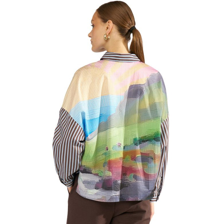 NUMPH - SKJORTE - HIGHLAND BOXY - 707293 - 4060 CALLA GREEN