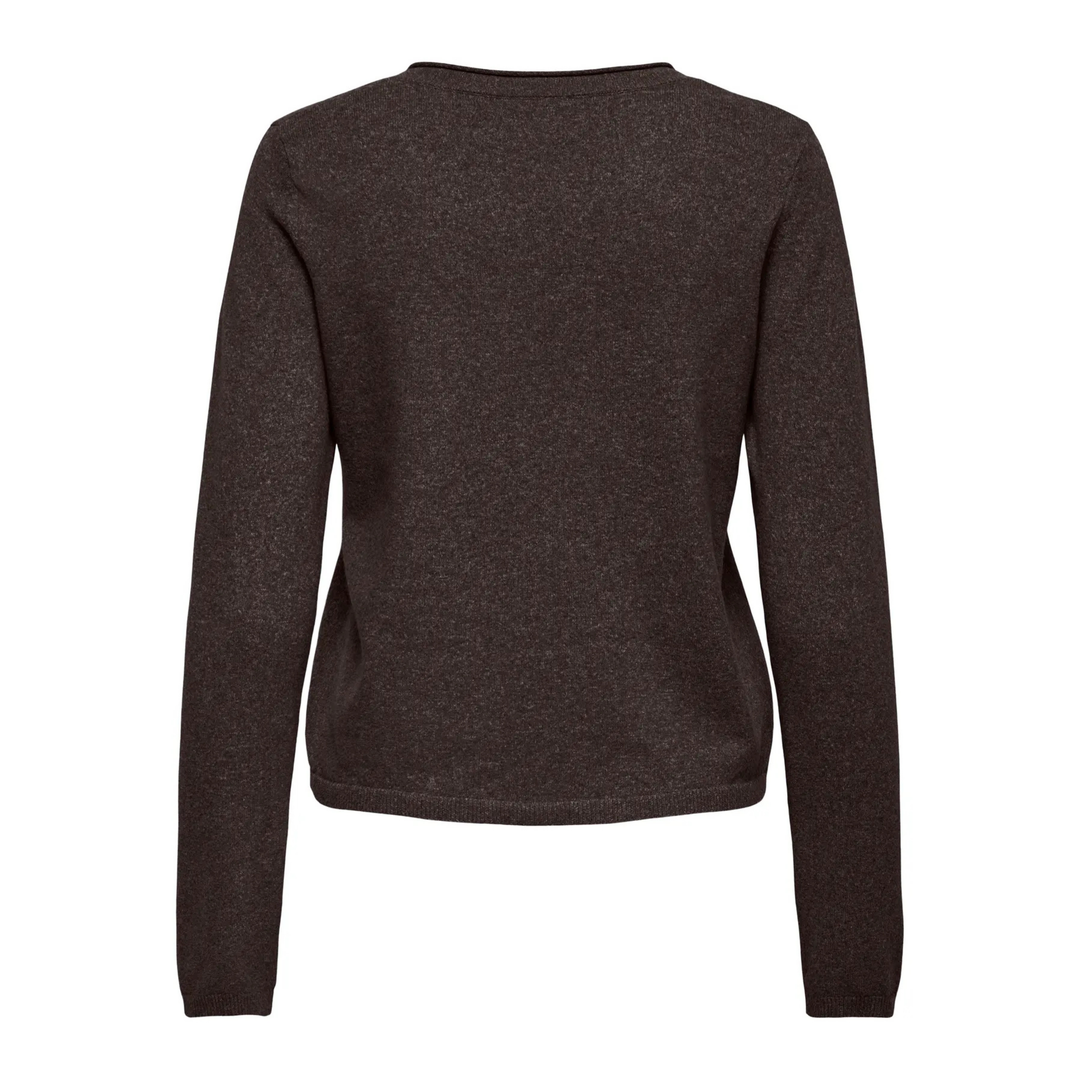ONLY - STRIK - LOYAL V-NECK 15368957 - CHOCOLATE TORTE MELANGE