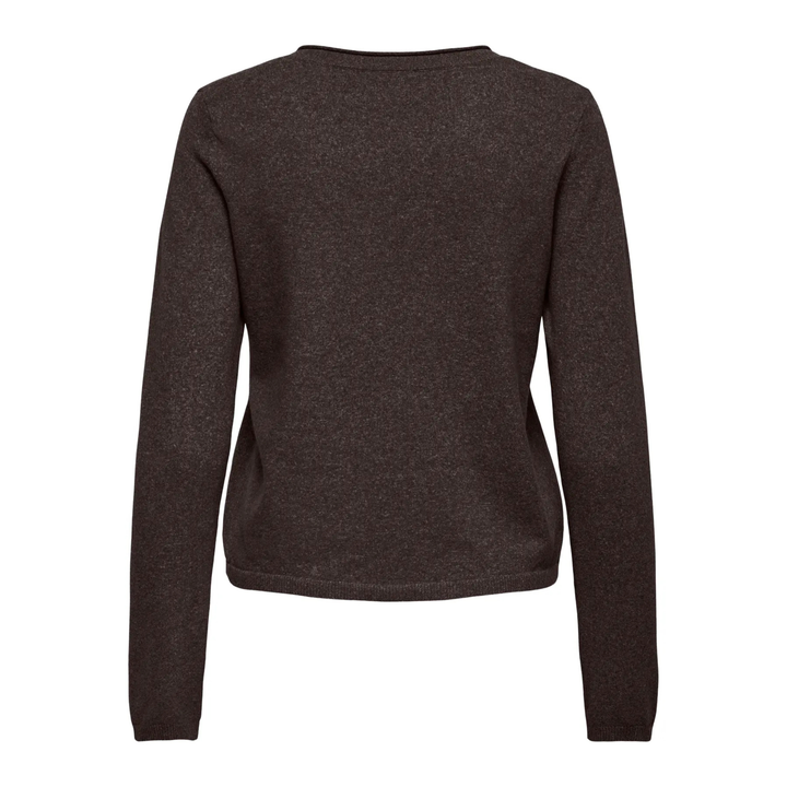ONLY - STRIK - LOYAL V-NECK 15368957 - CHOCOLATE TORTE MELANGE