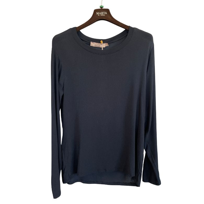 MARTA DU CHATEAU - TOP - ELISSA 7914 SOLID - BLACK