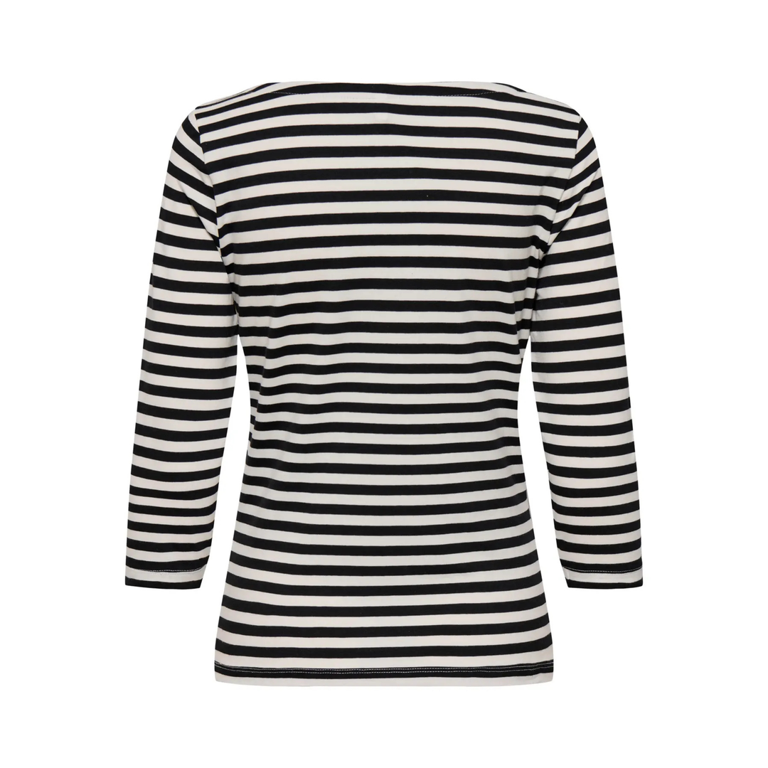 ONLY - BLUSE - FIFI 15378013 - CLOUD DANCER/BLACK W. HEART