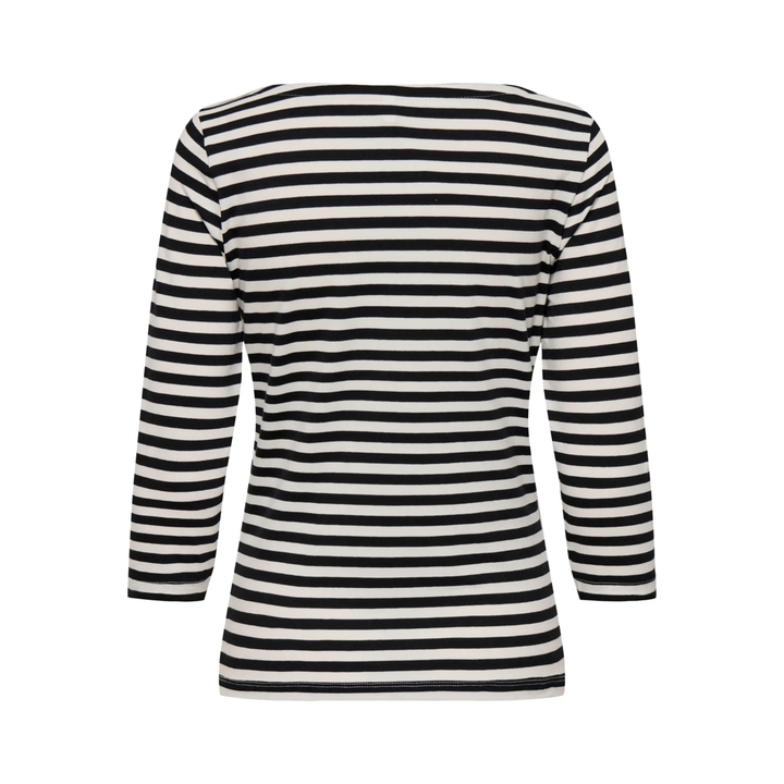 ONLY - BLUSE - FIFI 15378013 - CLOUD DANCER/BLACK W. HEART