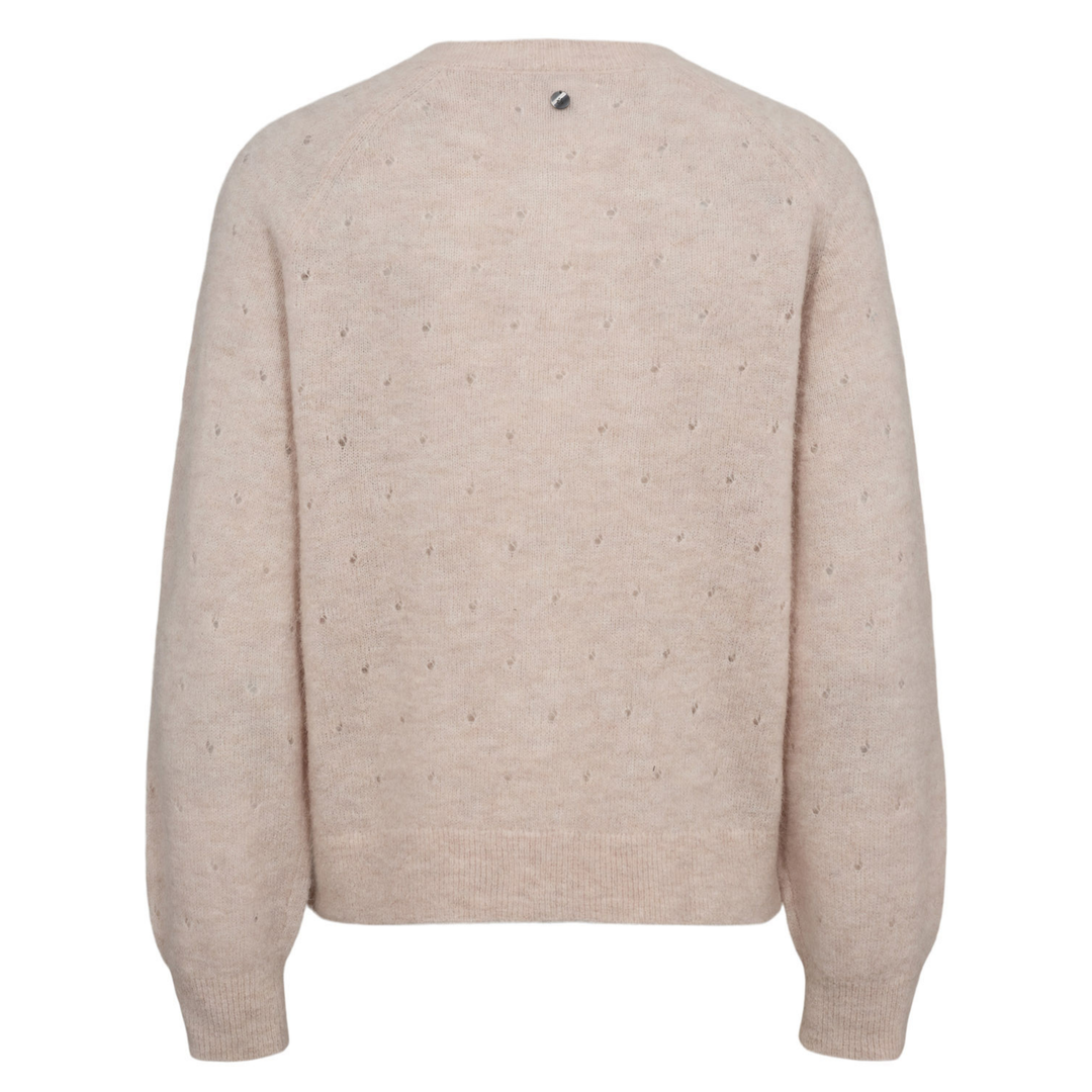 NÜMPH - CARDIGAN - RIETTO POINTELLE 706352 - MUSHROOM