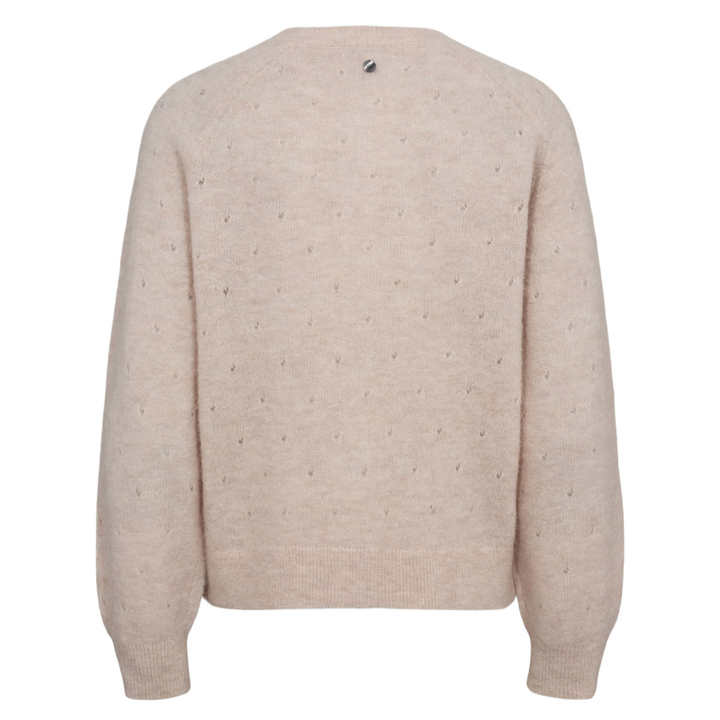 NÜMPH - CARDIGAN - RIETTO POINTELLE 706352 - MUSHROOM