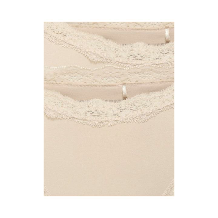 ONLY - 2-PAK TRUSSER - VICKY LACE CHEEKY BRIEF 15354410 - PEACH TAFFY