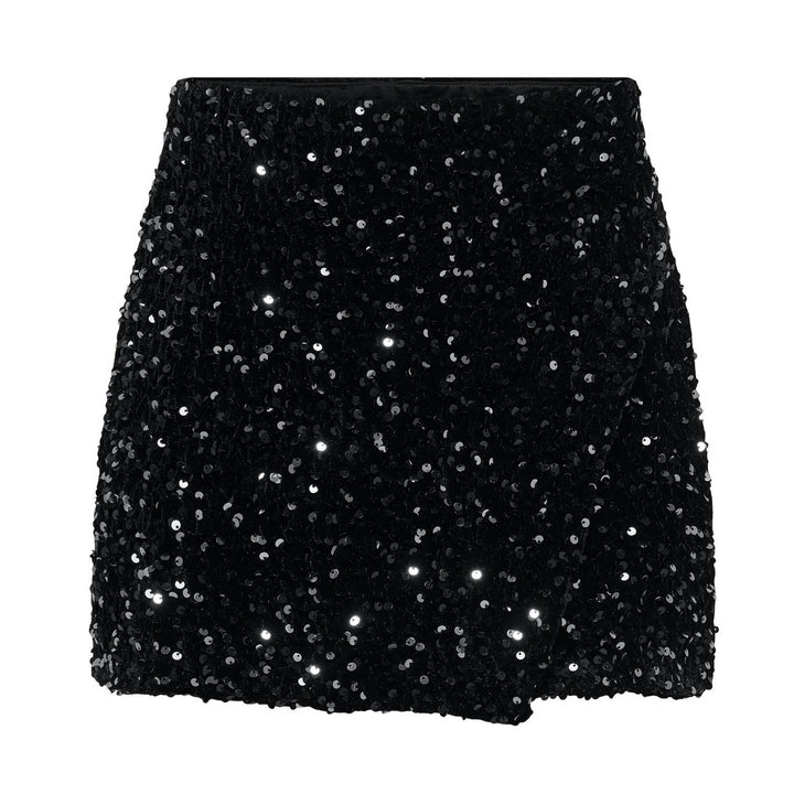 ONLY - SKORTS - ANIKA 15358316 - BLACK SEQUINS
