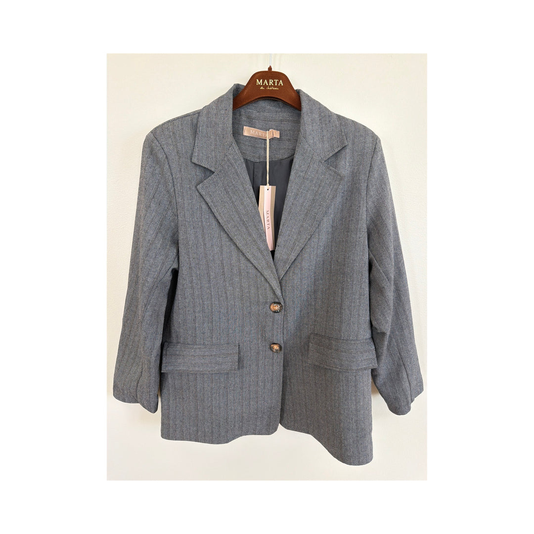 MARTA DU CHATEAU - BLAZER - SENNA 8870 - GREY