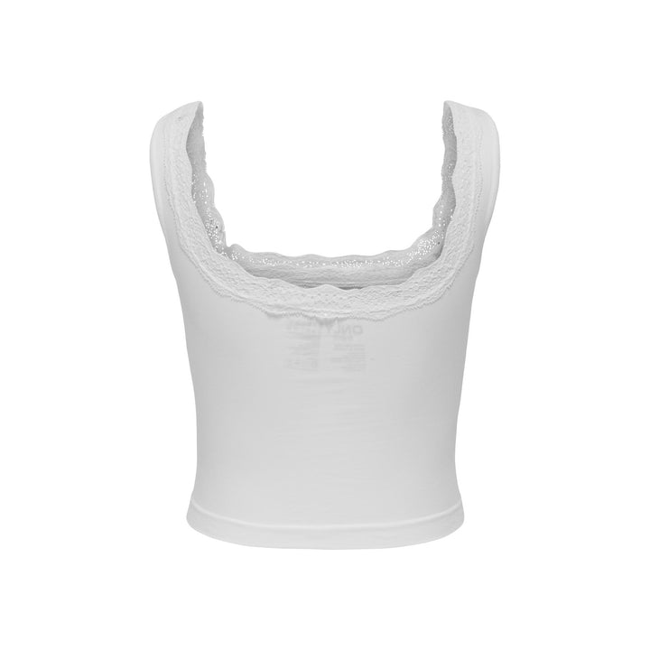 ONLY - TOP - VICKY LACE 15354408 - BRIGHT WHITE