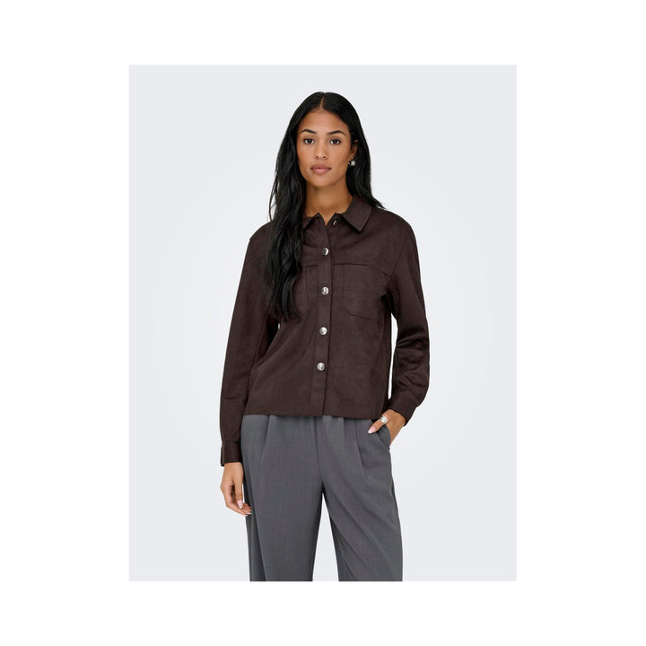 ONLY - SKJORTE - MIRA 15369264 - COFFEE BEAN