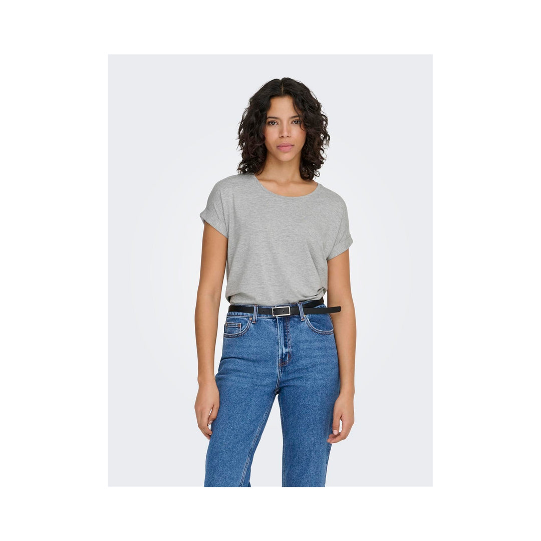 ONLY - T-SHIRT - MOSTER 15106662 - LIGHT GREY MELANGE