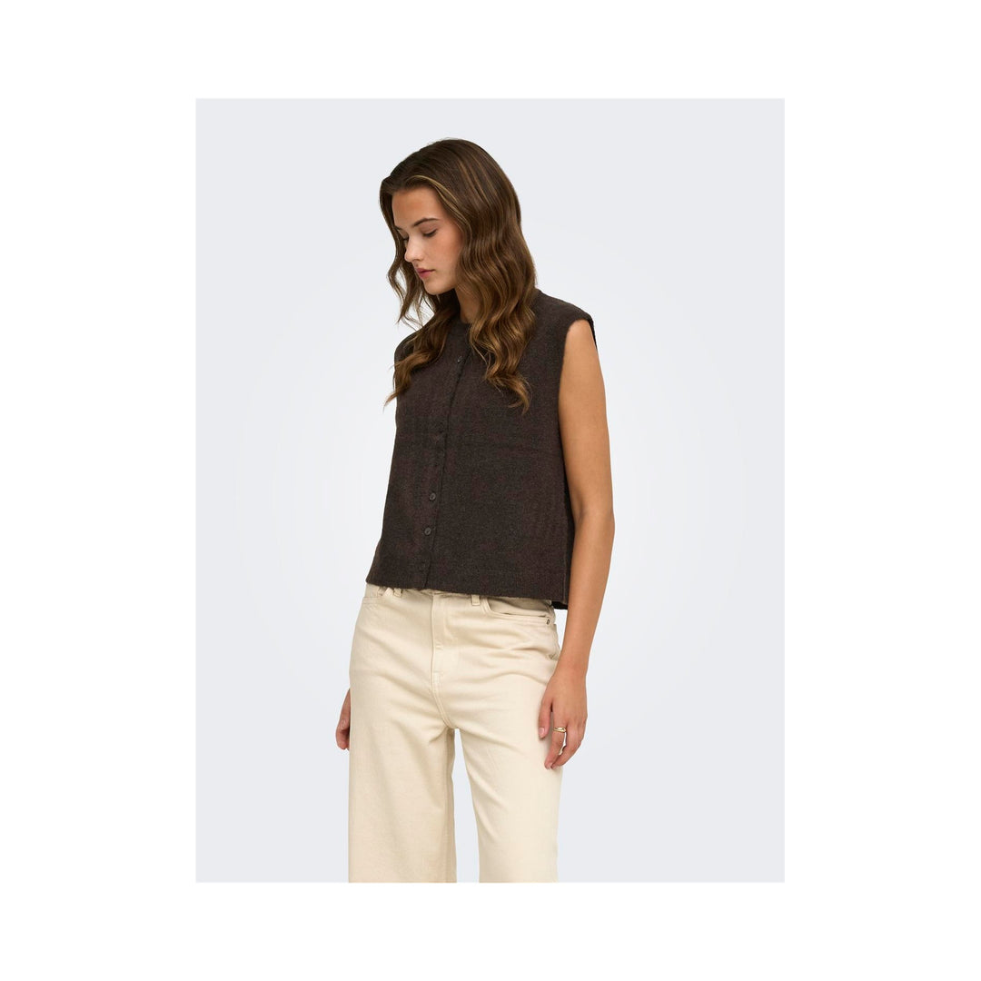 ONLY - VEST - SIMONI 15381355 - COFFEE BEAN