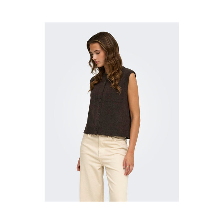 ONLY - VEST - SIMONI 15381355 - COFFEE BEAN