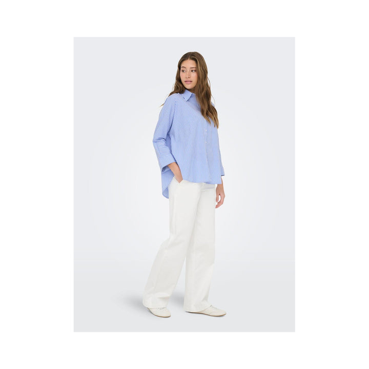 ONLY - SKJORTE - GRACE 15371427 - BRUNNERA BLUE