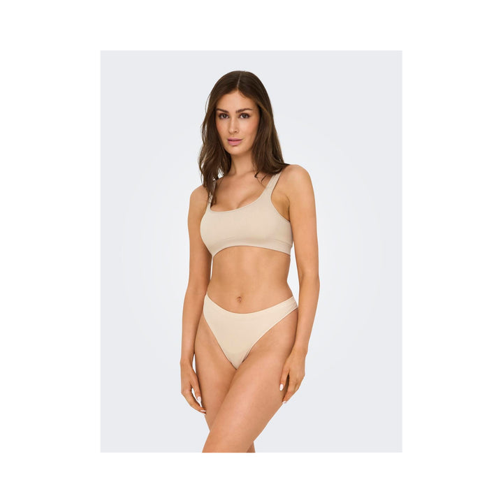 ONLY - 3-PAK G-STRENG - VICKY RIB SEAMLESS 15255203 - PEACH TAFFY