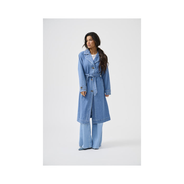 ONLY - TRENCHCOAT - MALOU 15327725 - MEDIUM BLUE DENIM