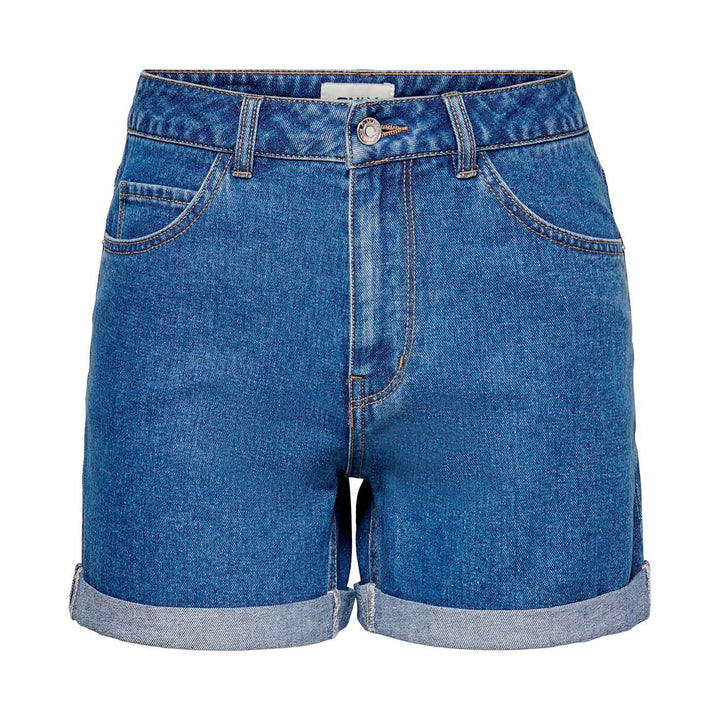 ONLY - SHORTS - VEGA HW MOM 15230571 - MEDIUM BLUE DENIM